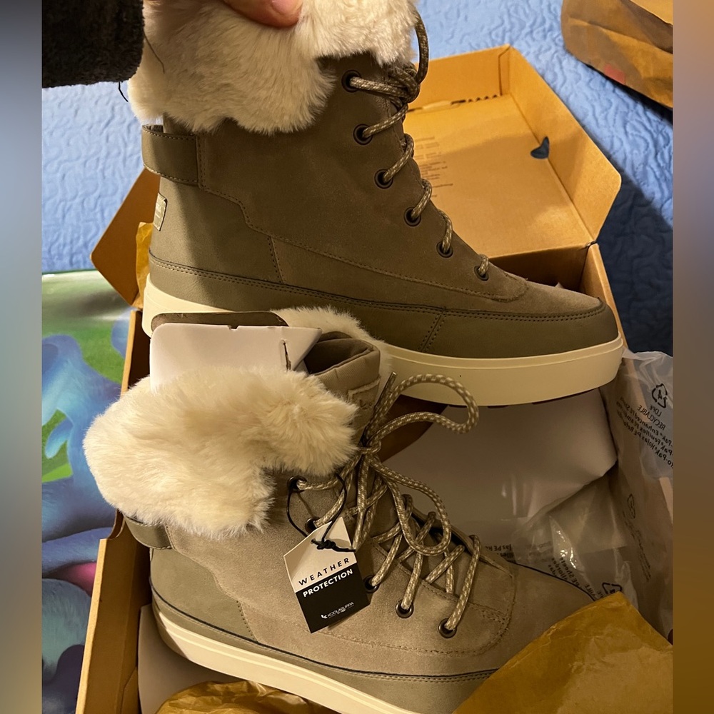 NEW Koolaburra By Ugg Women's Ryanna Dune Snow Winter Boots Waterproof Size 10